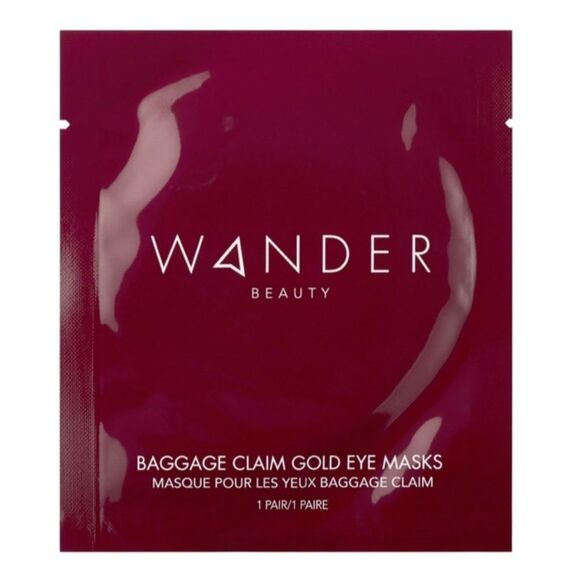 Wander Beauty Baggage Claim Gold Eye Masks - Picture 3 of 3